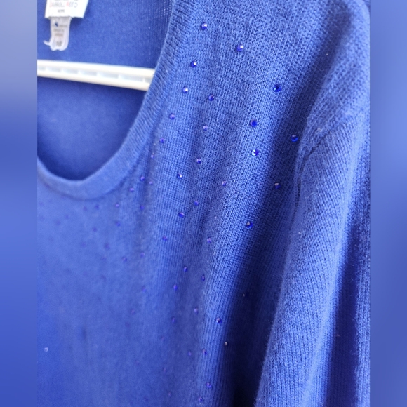 90s Sequin Sweater by Carroll Reed - Picture 3 of 5